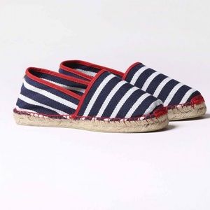 toni pons espadrilles size 40/ US 9 Blue White Stripes Hand Made In Spain